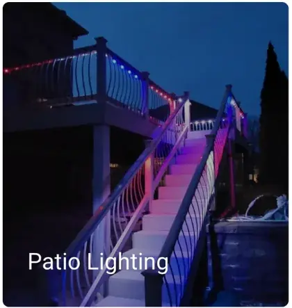 Patio and deck lighting
